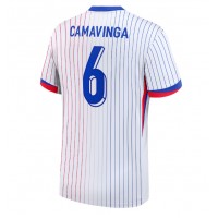 France Eduardo Camavinga #6 Replica Away Shirt Euro 2024 Short Sleeve